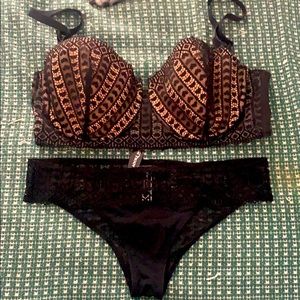 Adore Me Push up Bra & bikini bottom